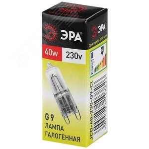 Лампа накаливания галогенная G9-JCD-40-230V-CL (галоген, капсула, 40Вт, нейтр, G9) (100/1000/35000) - фото 2