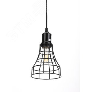 Подвес PL10 BK металл, E27, max 60W, d135 мм, черный (20/240)