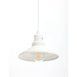 Подвес PL4 WH металл, E27, max 60W, d203 мм, шагрень белый | Б0037451 | ЭРА