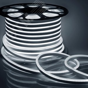 Лента светодиодная неоновая 7Вт/м 220В 6500К IP67 120LED/м N2835-120-IP67-220V-20m-6500 2
