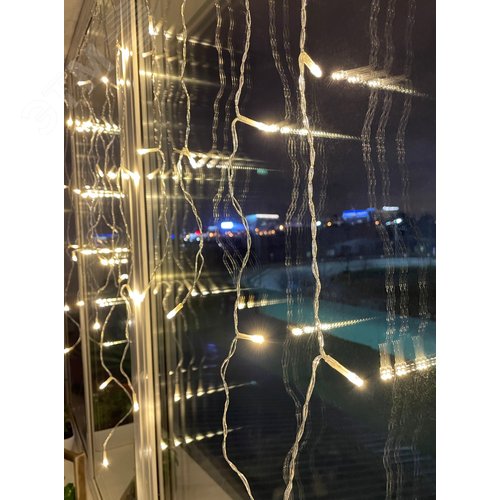 Гирлянда LED бахрома 2 м х 1 м теплый свет 24 V IP44 80/960 ENON-5B - фото 3