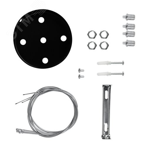 Коплект для подвесного монтажа для светильников LED Geometria SPO-AC-MOUNTKIT-4B - артикул Б0069194