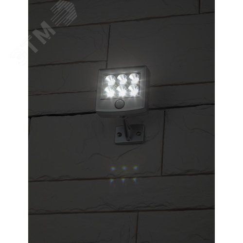Прожектор с датчиком движения c выносной солнечной батареей, 6LED,150lm ERAFS024-07 ЭРА (Б0044247) 4
