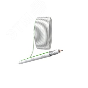 Кабель коаксиальный SAT 703 B75 Ом CCS/(оплётка Al 75%) PVC белый 100м SIMPLE - ЭРА (Энергия света)