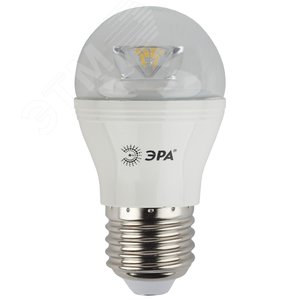 Лампа светодиодная LED P45-7W-827-E27-Clear (диод,шар,7Вт,тепл,E27) | Б0017243 | ЭРА 3