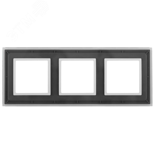 Рамка для розеток и выключателей прозрачный стекло ЭРА Elegance 14-5103-00 2