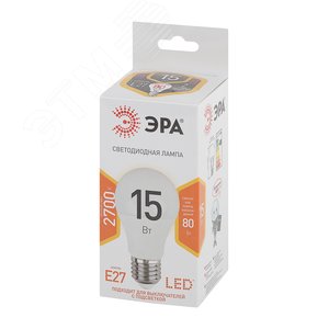 Лампа светодиодная LED 15 Вт 1200Лм 2700К груша теплый E27 170-265В LED A60-15W-827-E27 Standart 2