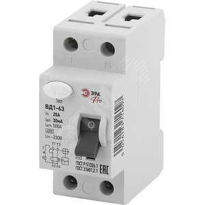 УЗО ВД1-63 Электромеханическое 1P+N 63А 300mA NO-902-30 Pro