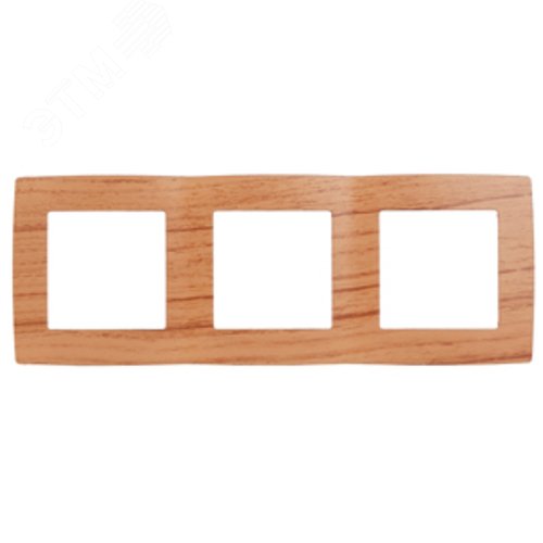 Рамка для розеток и выключателей 3 поста дуб пластик ЭРА 12 12-5003-09 2