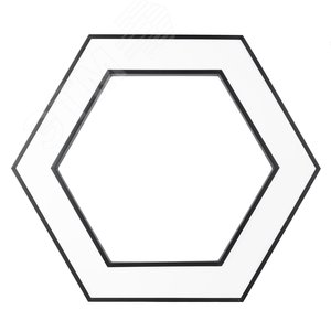 Светильник светодиодный Geometria Hexagon SPO-124-B-40K-051 51Вт 4000К 3900Лм IP40 800*800*80 черный подвесной ЭРА (Б0050557) - фото 3