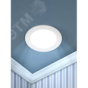 Светильник встраиваемый LED 1-18-6K/1 светодиодный круглый LED 18W 220V 6500K (20/360) ЭРА (Б0049553) - фото 2