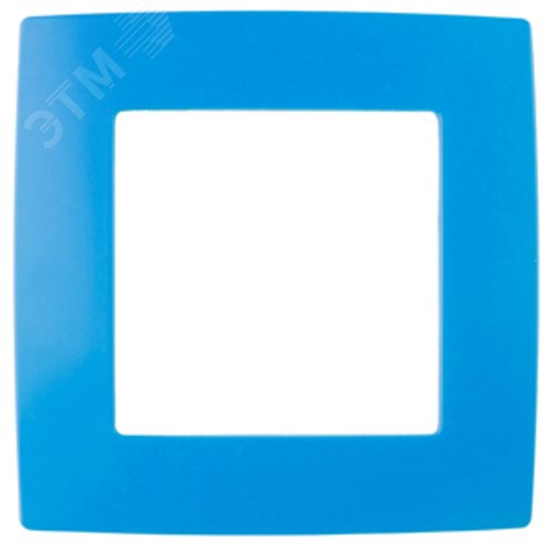 Рамка для розеток и выключателей 1 пост голубой пластик ЭРА 12 12-5001-28 2