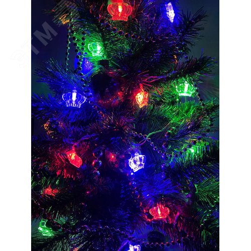 ENIN-3K ЭРА Гирлянда LED Нить Короны 3 м мультиколор, 220V, IP20 (36/864) (Б0041898) - фото 4