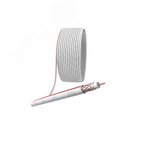 Кабель коаксиальный SAT 50м 75 Ом Cu/(оплётка Cu 75%) PVC цвет белый 20 м (Б0044619) - ЭРА (Энергия света)