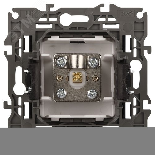 Розетка TV одиночная, Эра Elegance, антрацит, 14-3101-05 3