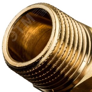 Переходник 20х1/2'НР с наружной резьбой, аксиальный, латунь - фото 5