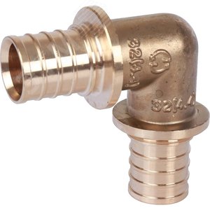 Угольник 32 90 град. аксиальный, латунь