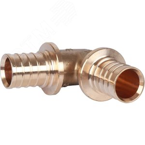 Угольник 32 90 град. аксиальный, латунь 6