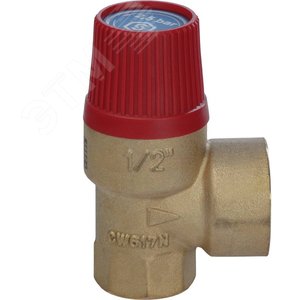 Клапан предохранительный 25x1/2' для систем отопления 2.5бар, Kvs=0.57м3/ч - фото 4