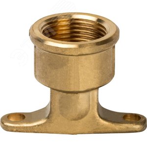 Угольник 20х3/4'ВР переходной с внутренней резьбой, водорозетка, аксиальный, латунь - фото 4