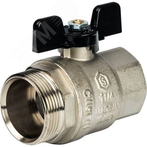 Кран шаровой со сгоном 1 1/4' ВН ручка бабочка 4