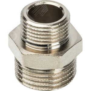 Ниппель НН 1/2'х3/8' переходной, никелированный - STOUT