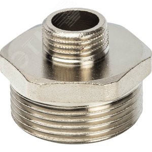 Ниппель НН 1'1/4х1/2' переходной, никелированный - STOUT