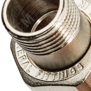 Разъемное соединение 'американка' ВН никелированное, уплотнение под гайкой o-ring кольцо 1/2 - фото 9