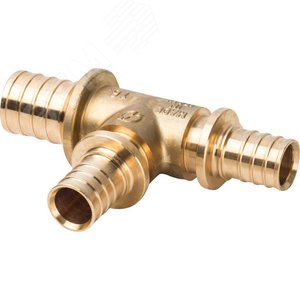 Тройник 32х25х25 переходной, аксиальный, для труб из сшитого полиэтилена - STOUT