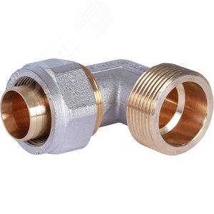 Угольник НР 1 1/4'x32 переходной, для металлопластиковых труб винтовой - STOUT