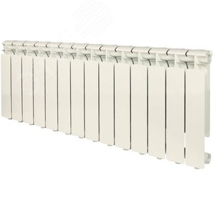 Радиатор алюминиевый секционный 350/80/14 боковое подключение - STOUT