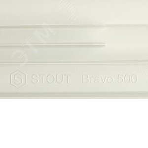 Радиатор алюминиевый секционный 500/80/10 боковое подключение - фото 9