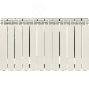 Радиатор алюминиевый секционный 500/80/12 боковое подключение - фото 2