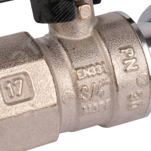 Кран шаровой с накидной гайкой 3/4‘ x 3/4‘  ВР/накидная гайка ручка бабочка (SVB-0009-000020) 5