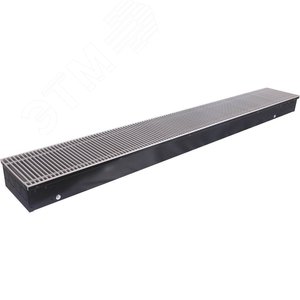 Конвектор внутрипольный SCN 110.240.1800 с естественной конвекцией (решетка роликовая, анодированный алюминий) - STOUT