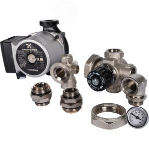 Узел насосно-смесительный с термостатическим клапаном Grundfos UPSO 25-65 130 (SDG-0120-001002) - фото 14