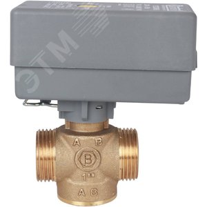 Клапан компактный 2-ходовой зональный клапан, сервопривод 230V, с кабелем 1м, НР 1' - фото 4