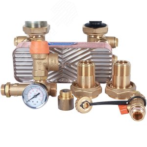 Группа насосная с теплообменником 18 пластин,с насосом Grundfos UPSO 25-65 в теплоизоляции - фото 12