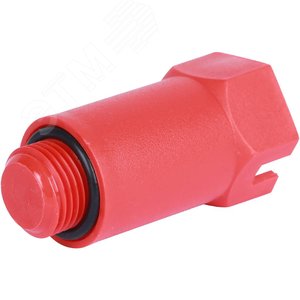 Пробка напорная Н 1/2' удлиненная пластиковая красная 2