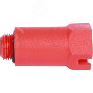 Пробка напорная Н 1/2' удлиненная пластиковая красная 4