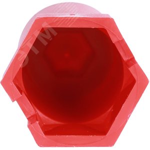 Пробка напорная Н 1/2' удлиненная пластиковая красная 7