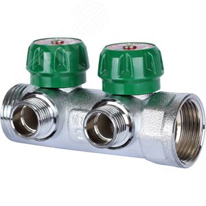 Коллектор распределительный 1'x2 выхода 1/2' - STOUT