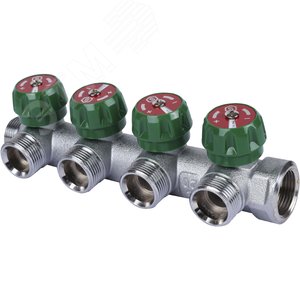 Коллектор распределительный 3/4'x4 выхода 3/4' ЕК - STOUT