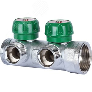 Коллектор распределительный 1'x2 выхода 3/4' ЕК - STOUT