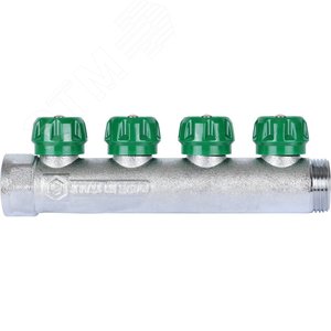 Коллектор распределительный 1'x4 выхода 3/4' ЕК - фото 5