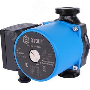 Насос циркуляционный 25/40-130 STOUT              SPC-0001-2540130 (SPC-0001-2540130) - STOUT
