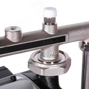 Узел насосно-смесительный с термостатическим клапаном 20-43гр, жидкокристаллическим термометром, с  насосом UPSO 25-65, 130mm (SDG-0120-007001) - фото 8