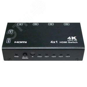 Коммутатор HDMI(4вх./1вых.). Разрешение до 1080p/36бит(Deep Color) и 4Kx2K(3840x2160/30Гц). Поддержка 3D и функции PIP (SW-Hi401/1) - фото 2