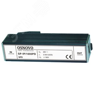 Устройство грозозащиты с защитой линий PoE до 1000 Мб/с RJ45 - OSNOVO