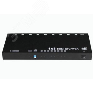 Разветвитель HDMI(1вх./8вых.). Разрешение до 1080p/36бит(Deep Color) и 4Kx2K(3840x2160/60Гц, YCbCr 420). Поддержка 3D и HDCP (D-Hi108/1) - фото 2